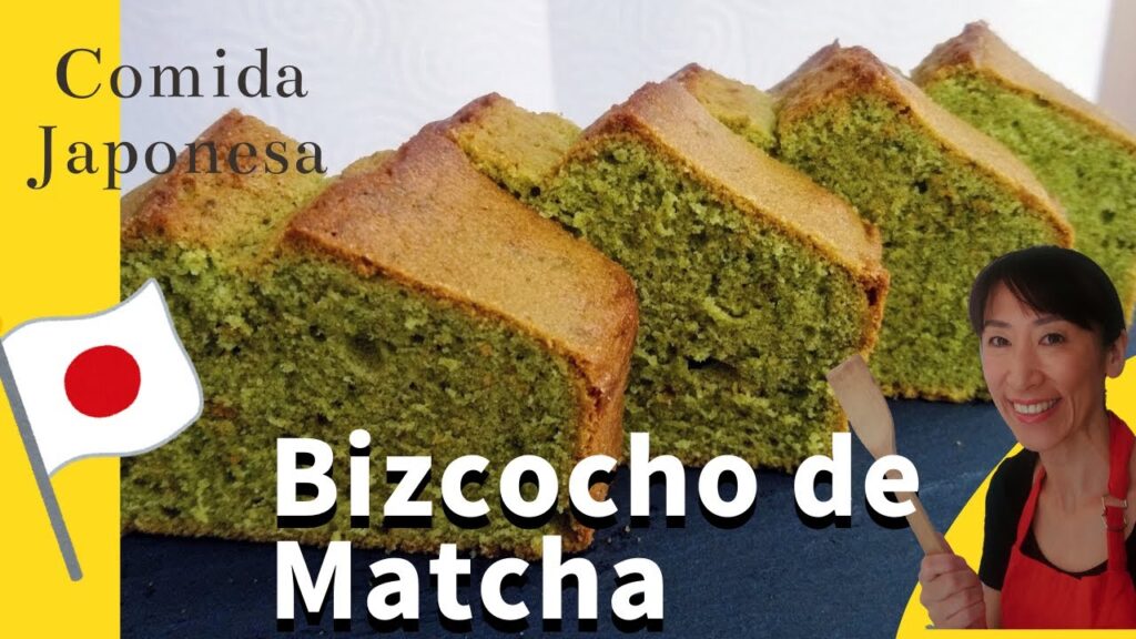 bizcocho té matcha
