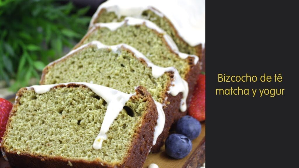 bizcocho té matcha y yogurt