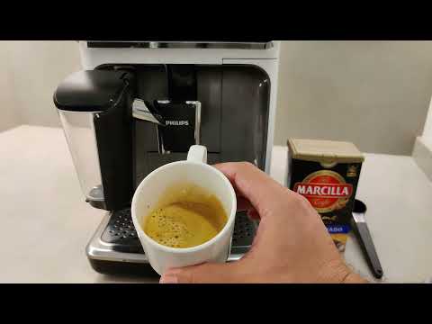 café molido en cafetera philips
