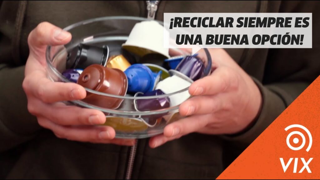 manualidades con cápsulas de café de plástico