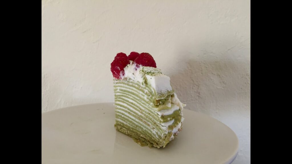 tarta japonesa de té matcha
