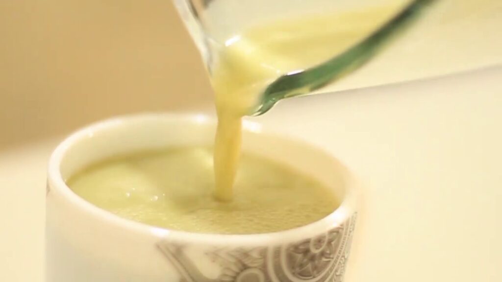 té matcha con leche de coco