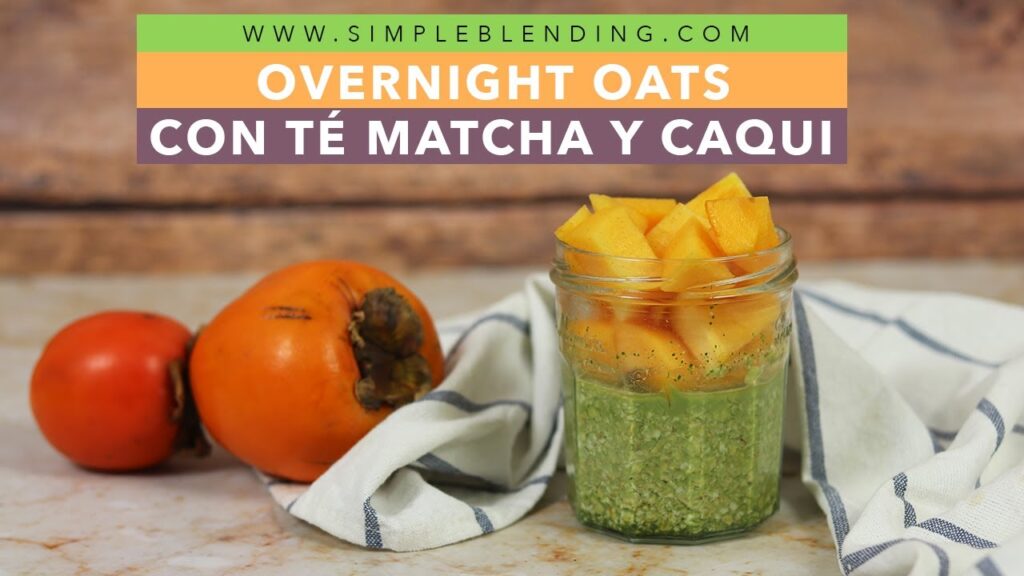 té matcha y frutas